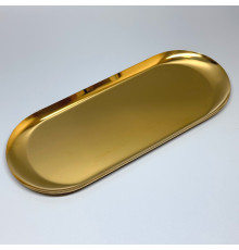 Лоток металевий для інструментів плоский (29,5х12 см), gold