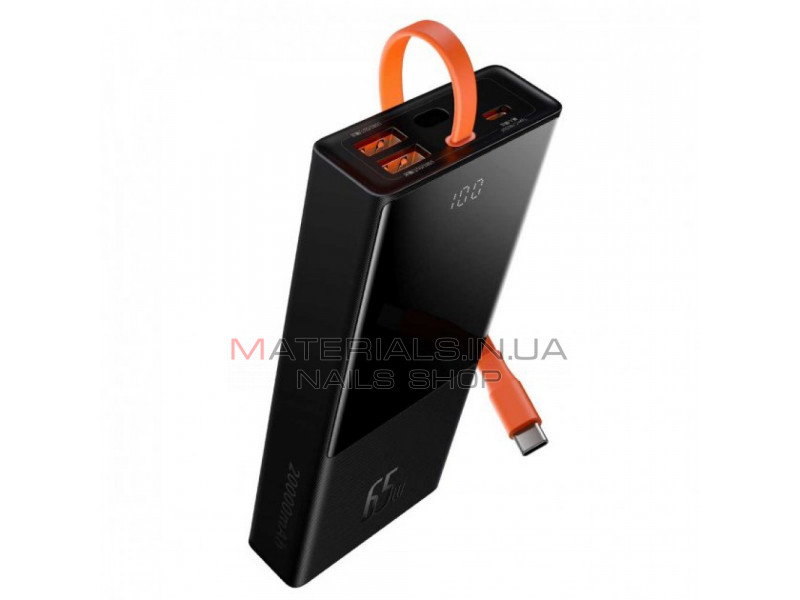 Power Bank 20000 mAh | 65W | Digital Display — Baseus (PPJL0000) — PPJL000001 Black