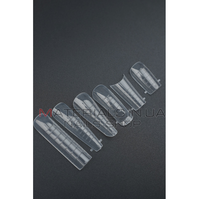 Polygel Nail Forms SET-C, 144 шт. (6 форм) - Верхні форми Дизайнер