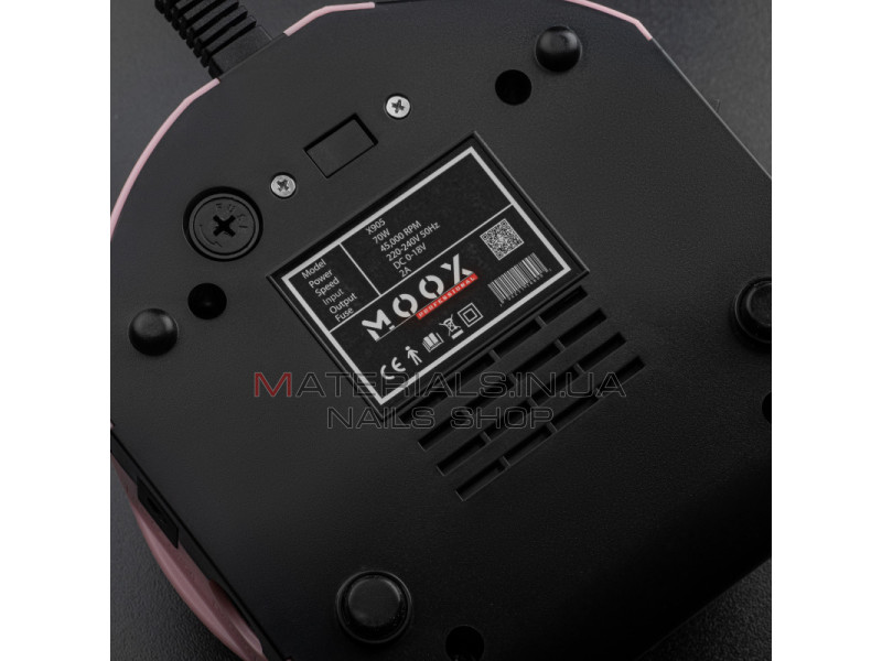 Фрезер Мокс X905 (Рожевий) на 45 000 об/хв. та 70W. для манікюру та педикюру