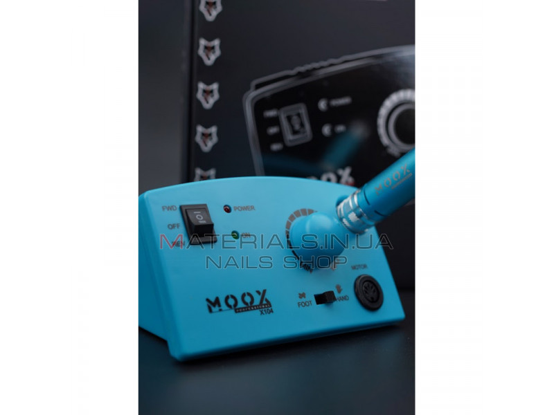 Фрезер Мокс X104 (Light blue) на 45 000 об./мин. и 65W. для маникюра и педикюра