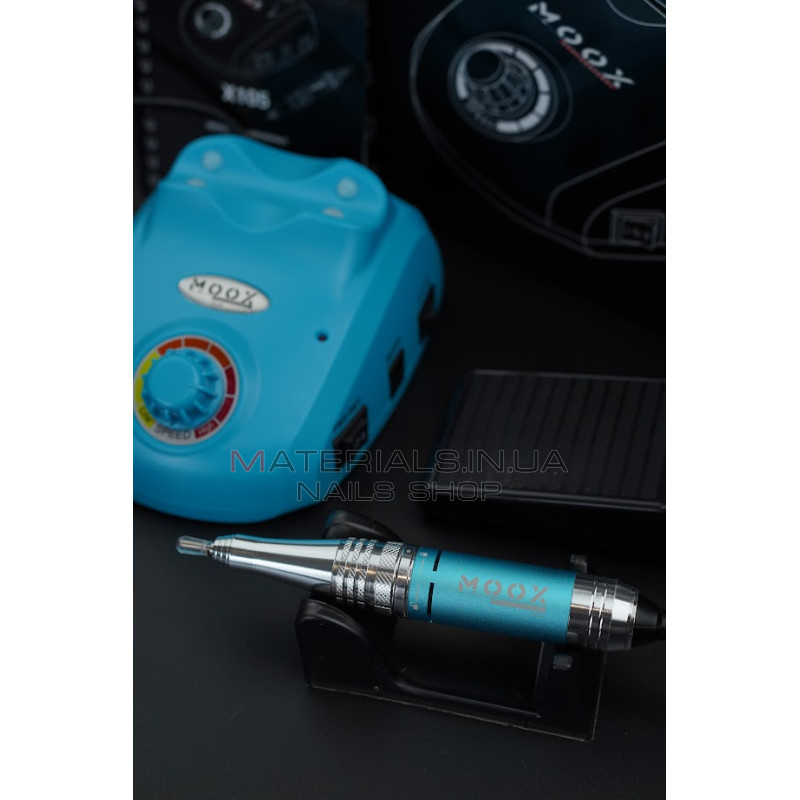 Фрезер Мокс X105 (Light Blue) на 45 000 об/хв. та 65W. для манікюру та педикюру