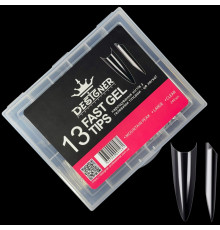Fast gel tips №13 (Mountain peak, large size) - Гелеві типси Дизайнер