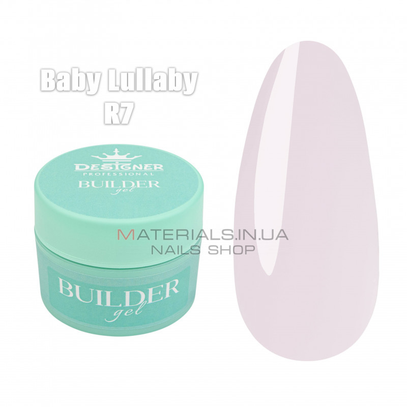 Builder Gel 15 мл., Дизайнер (Моделюючий гель) R7 Baby Lullaby Builder Gel 15 мл., Дизайнер (Моделюючий гель) R7 Baby Lullaby