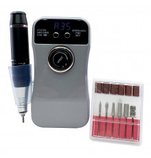 Фрезер для манікюру акумуляторний Nail Master ZS-230 35000 об/хв фрейзер на акумуляторі для нігтів