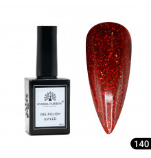 Гель лак Global Fashion, Gel polish 15 ml, 140