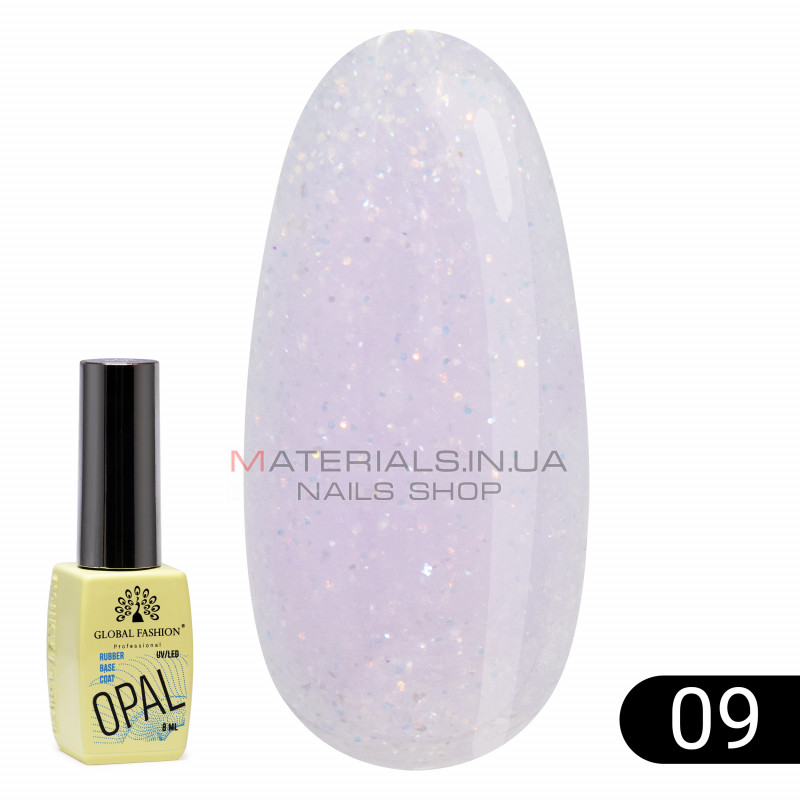 Каучукова база Opal Global Fashion 8 мл, 09 Каучукова база Opal Global Fashion 8 мл, 09