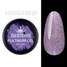 Platinum Gel Гель - платинум Designer Professional с шиммером, 5 мл. №05
