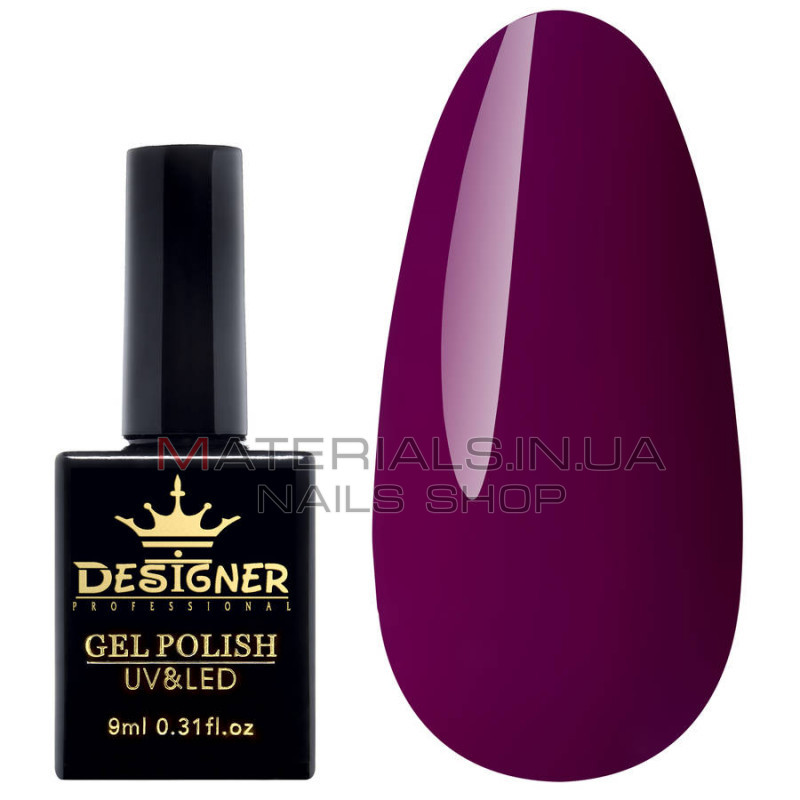 Гель-лак Designer Blueberry Pie - D110 "Насичений бордовий"