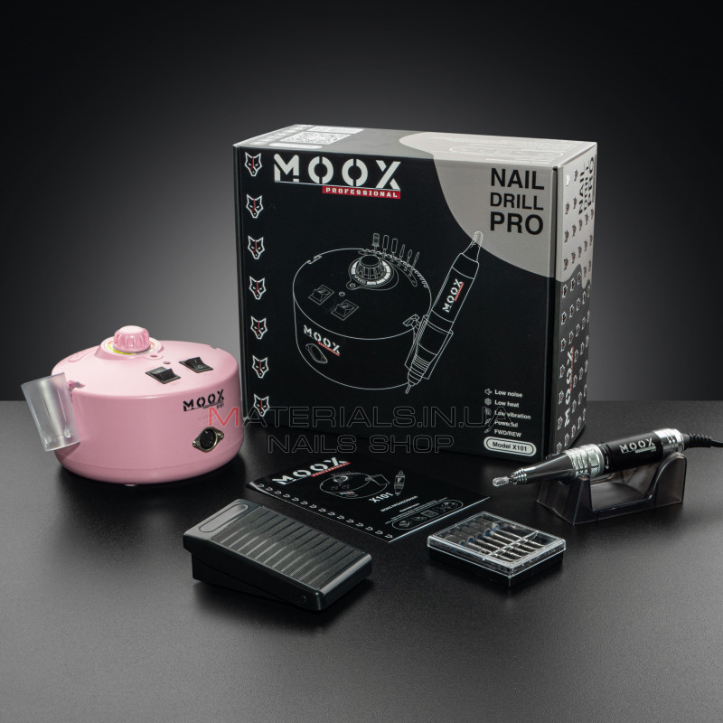 Фрезер Мокс X101 (Рожевий) на 50 000 об/хв. та 70W. для манікюру та педикюру Фрезер Мокс X101 (Рожевий) на 50 000 об/хв. та 70W. для манікюру та педикюру