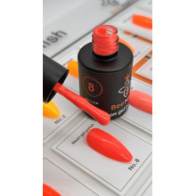 Гель-лак неоновый для ногтей Bee Nails neon gel polish, №08