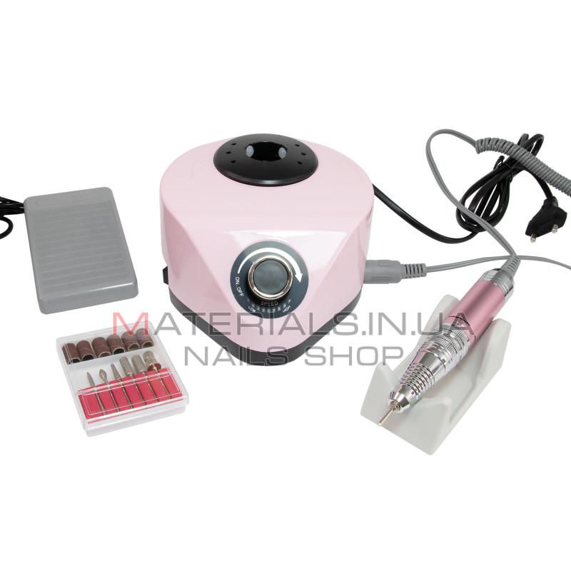 Апарат для манікюру та педикюру, ZS-608, 65Вт, 45000 об/хв, PINK