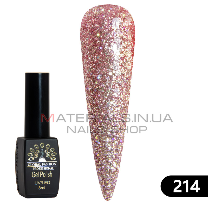 Гель лак BLACK ELITE 214, Global Fashion 8 мл