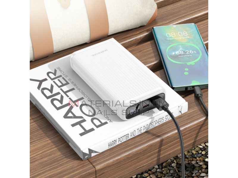 Power Bank 20000 mAh — Borofone BJ42A 22.5W+PD20W — White