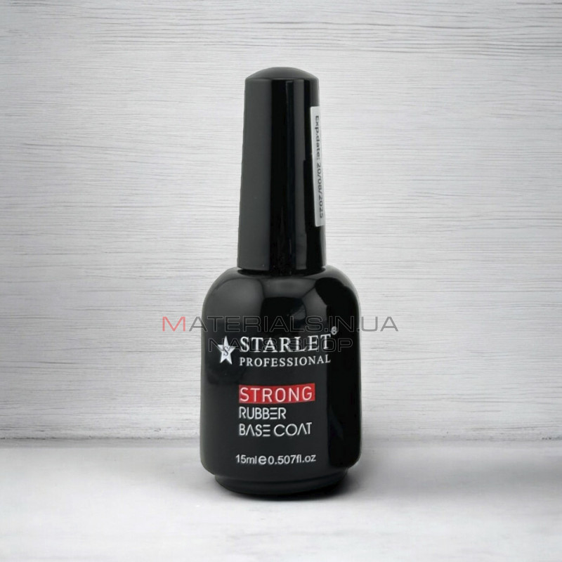 База каучуковая Strong Rubber Base Coat Starlet, 15 мл База каучуковая Strong Rubber Base Coat Starlet, 15 мл