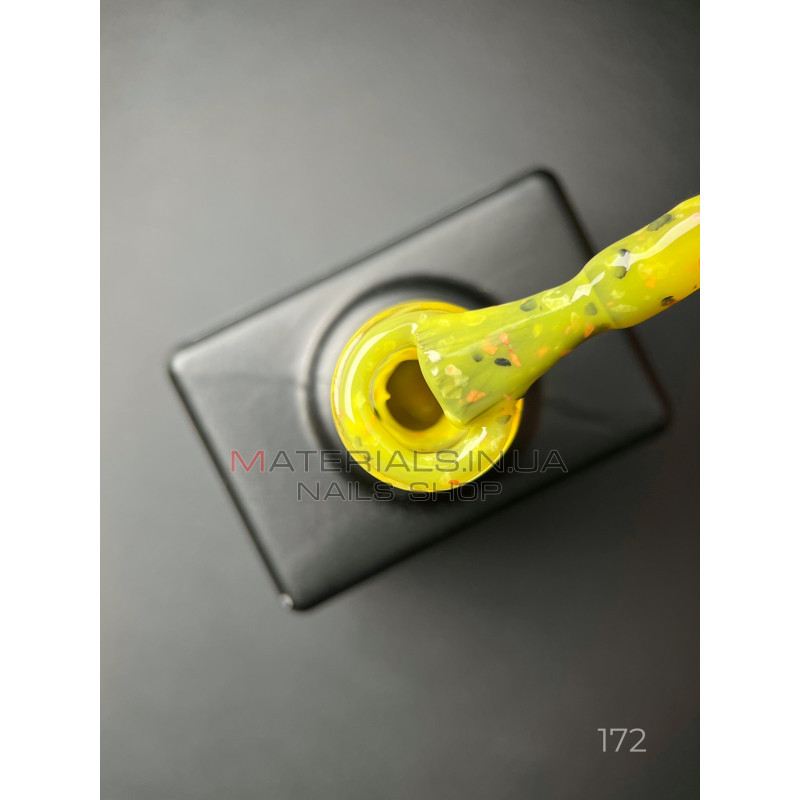 Кольорова база Marble base 172 Дизайнер (9 мл) - з різнобарвною поталлю Кольорова база Marble base 172 Дизайнер (9 мл) - з різнобарвною поталлю