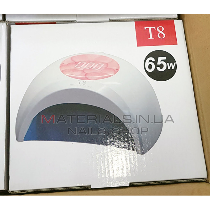 Гібридна лампа UV LED SUN T8, Рожева, 65 Вт