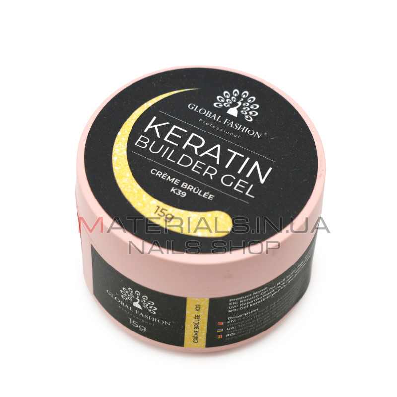 KERATIN BUILDER GEL, Global Fashion, 15 g, K39