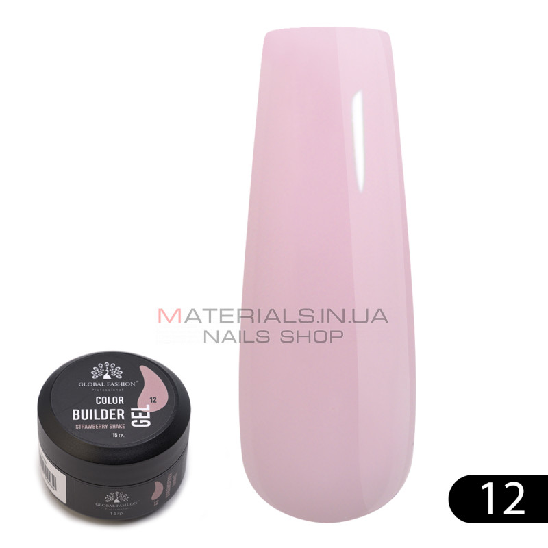 Гель для моделирования ногтей 15 гр, Color Builder Gel 12- Strawberry shake Гель для моделирования ногтей 15 гр, Color Builder Gel 12- Strawberry shake