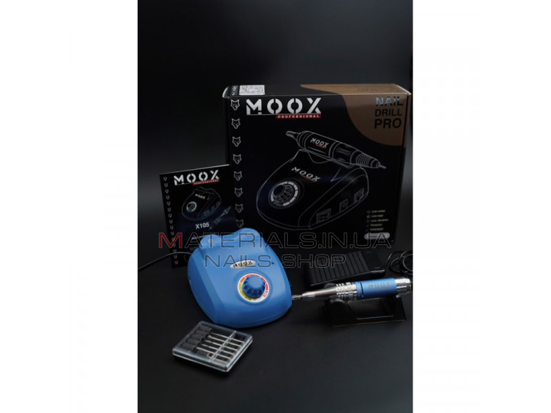 Фрезер Мокс X105 (Sky Blue) на 45 000 об./мин. и 65W. для маникюра и педикюра
