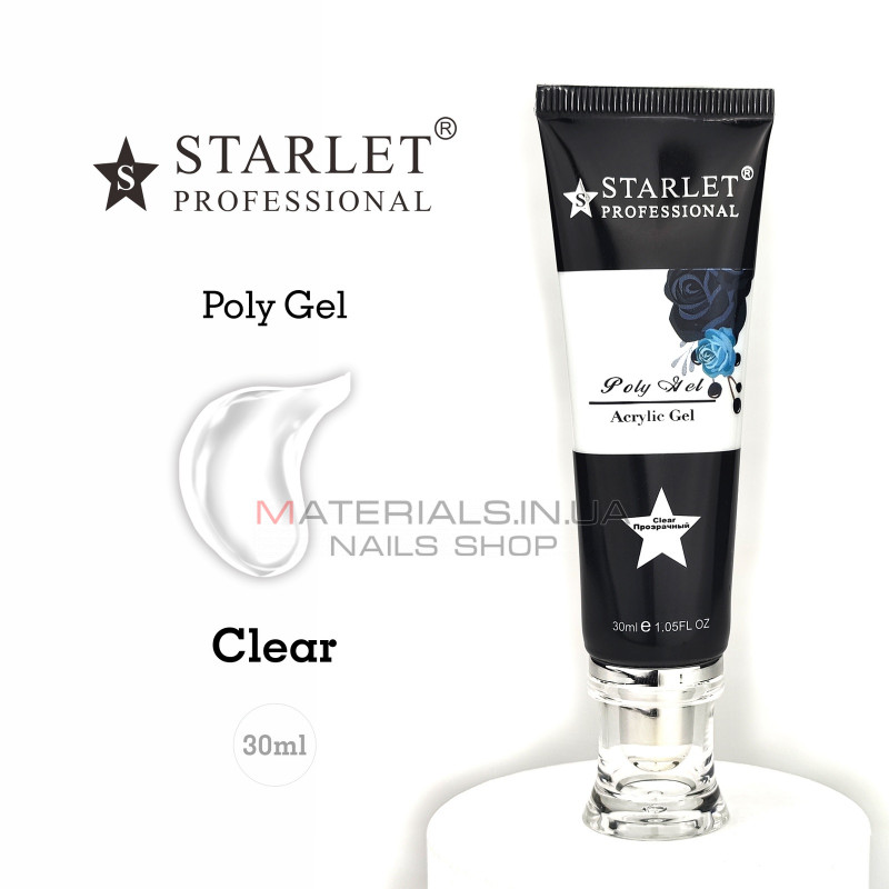 Полигель Starlet Professional 30 мл Clear Полигель Starlet Professional 30 мл Clear