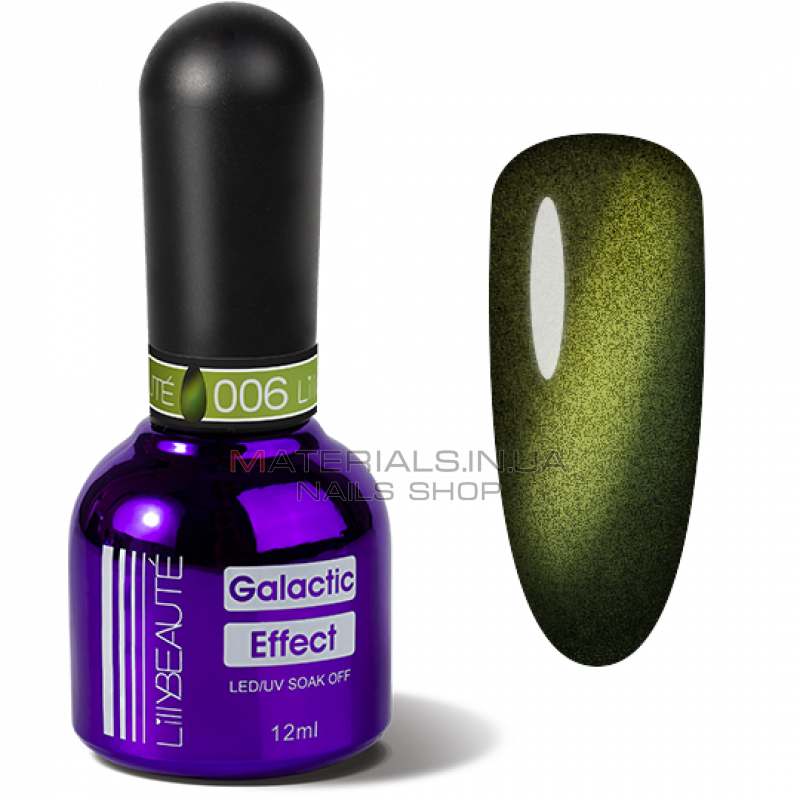 Гель-лак LILLYBEAUTE Galactic №006 галактична зелень, 12мол Гель-лак LILLYBEAUTE Galactic №006 галактична зелень, 12мол