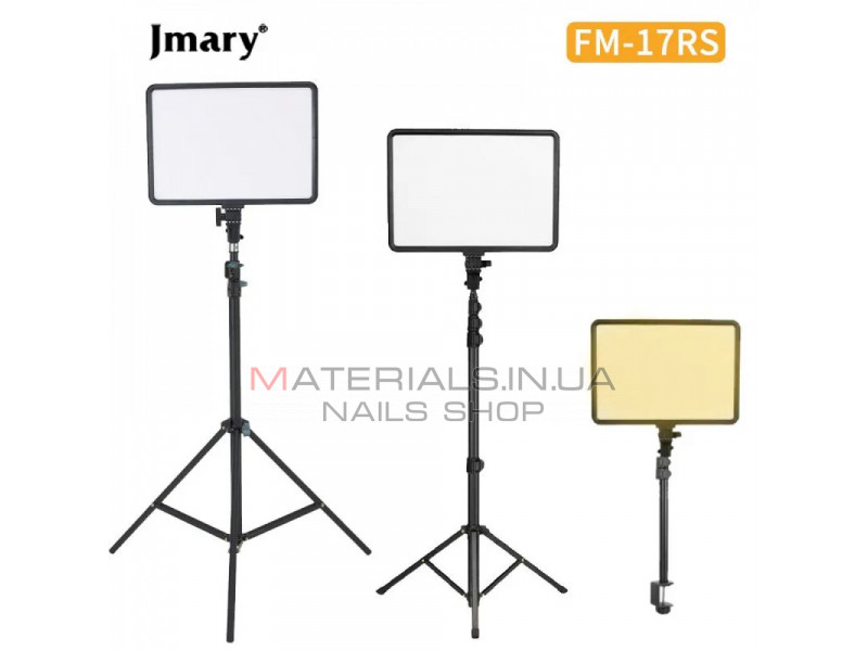 Лампа видеосвет LED Jmary FM-17RS 37x26 cm 204 Lights 3000K-6000K Remote