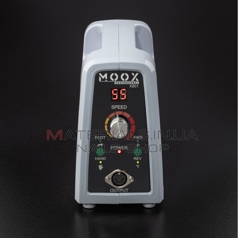 Фрезер Мокс X801 (Срібло) на 55 000 об/хв. та 80W. для манікюру та педикюру