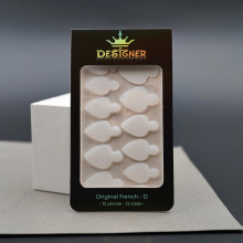 Nail Molds 12шт. (Original french - D) - Силіконові молди різних розмірів для дизайну нігтів та французького манікюру Дизайнер