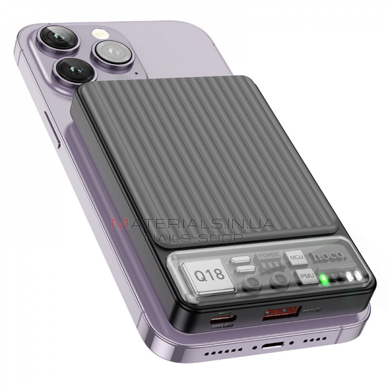 Power Bank 10000 mAh | 22.5W — Hoco Q18 — Black Power Bank 10000 mAh | 22.5W — Hoco Q18 — Black