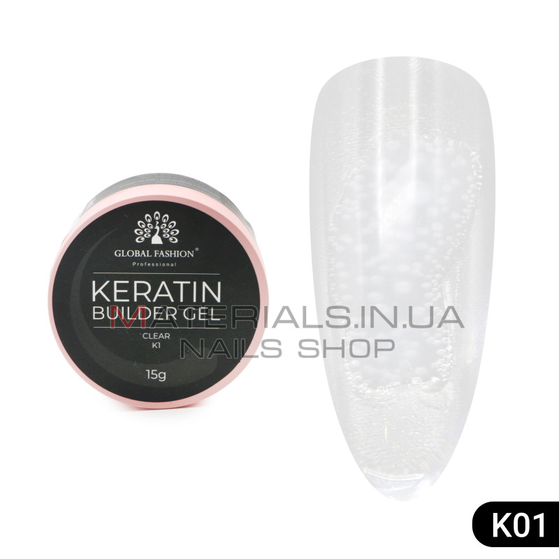 KERATIN BUILDER GEL, Global Fashion, 15 g, K1