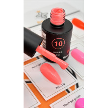 Гель-лак неоновый для ногтей Bee Nails neon gel polish, №10