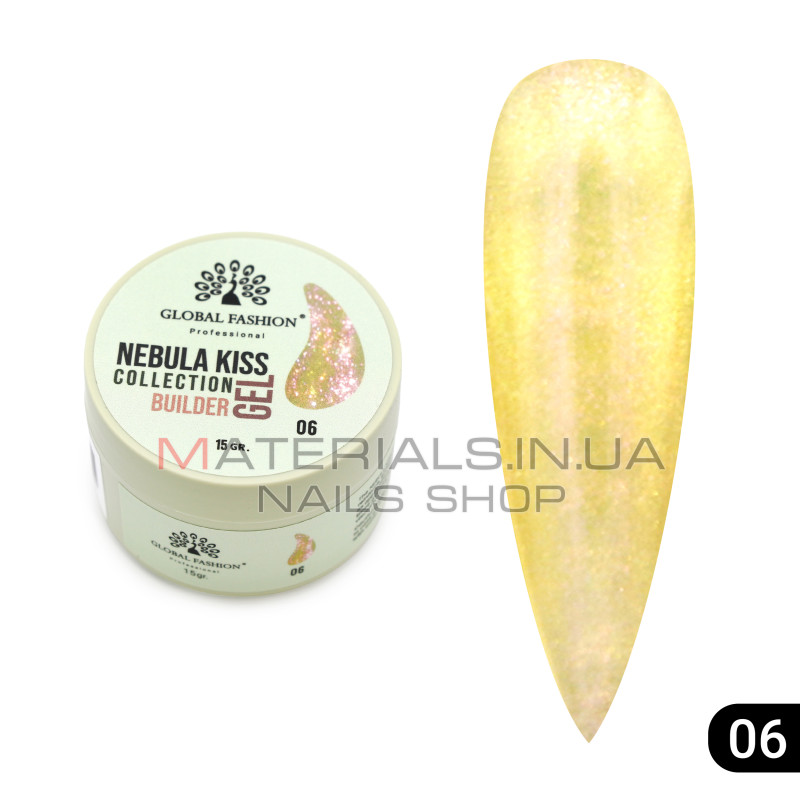 Гель для моделювання нігтів 15 гр, Nebula Kiss Builder Gel 06