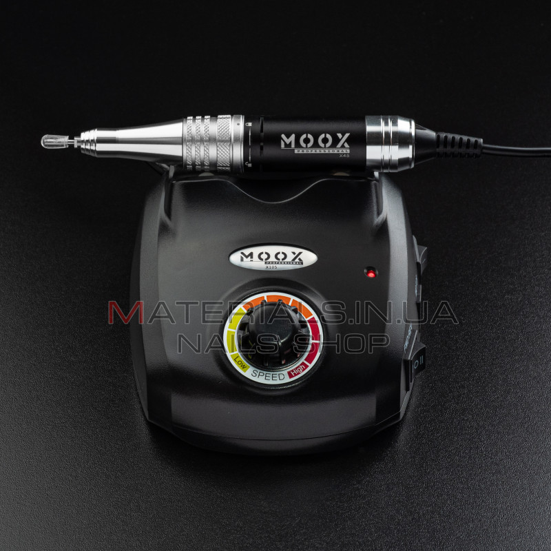 Фрезер Мокс X105 (Чорний) на 45 000 об/хв. та 65W. для манікюру та педикюру