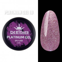Platinum Gel Гель - платинум Designer Professional с шиммером, 5 мл. №18