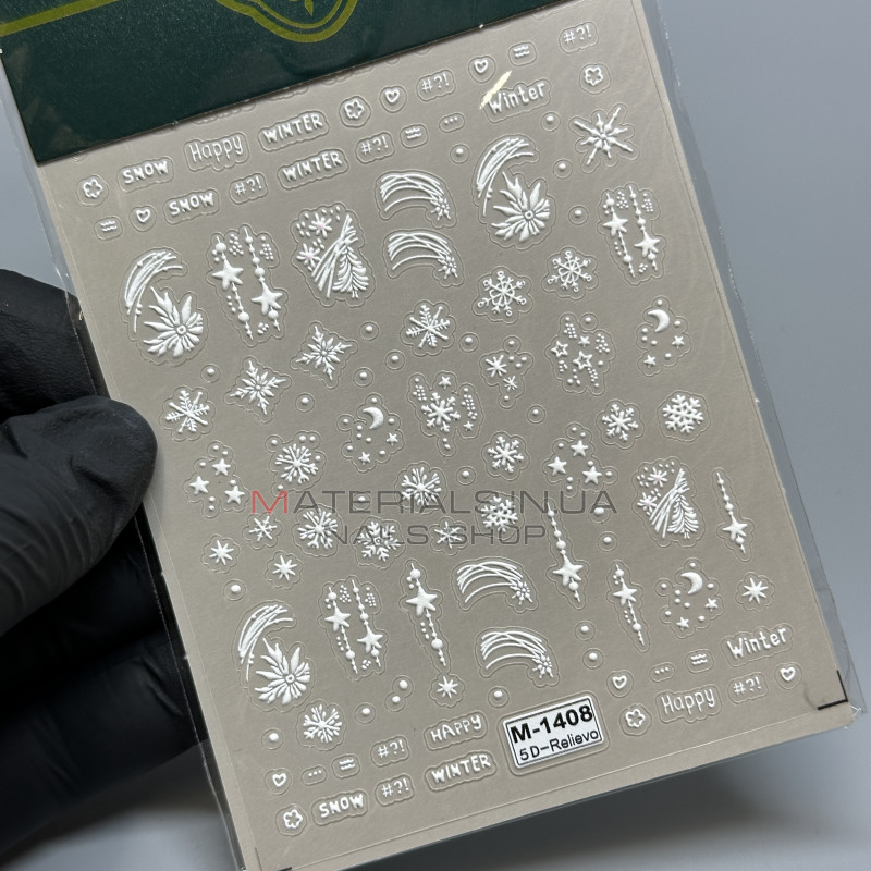 Наклейки Nail Sticker M-1408 Наклейки Nail Sticker M-1408