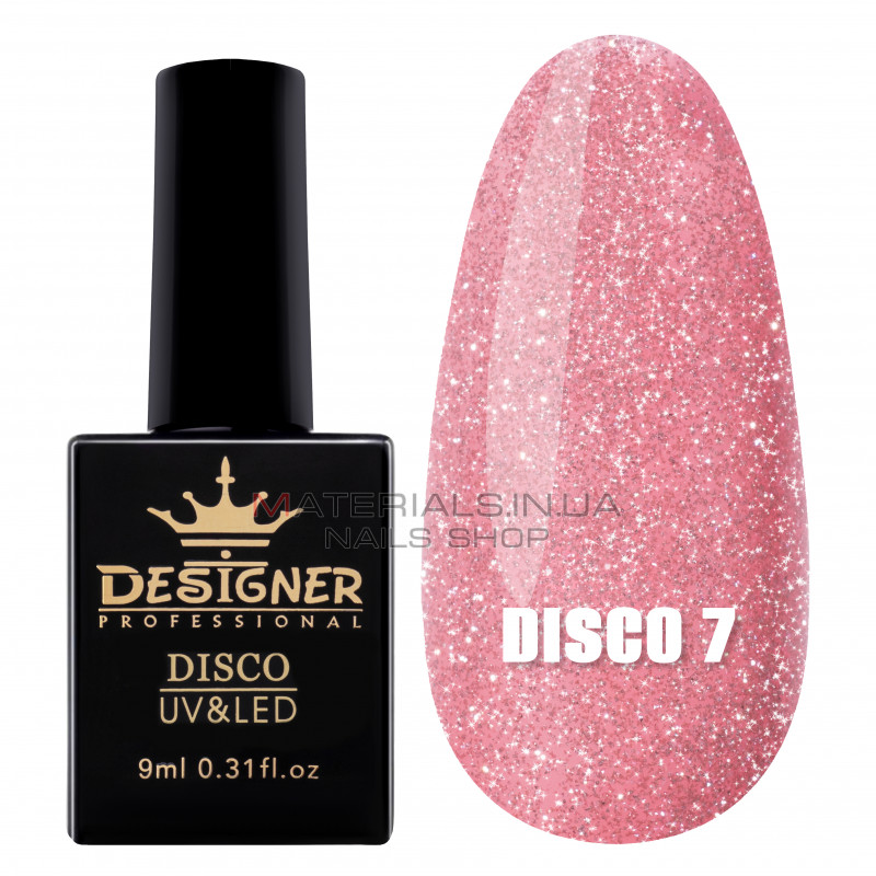 Світловідбивний гель-лак Disco Gel Polish Designer, 9 мл. №7 Світловідбивний гель-лак Disco Gel Polish Designer, 9 мл. №7