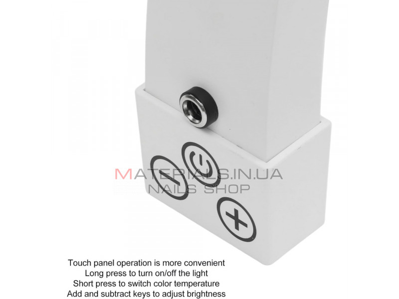 Светодиодный светильник M13X 20W 3200-5600K light 208 pcs в форме полумесяца для ногтей, для наращивания ресниц, татуировки бровей, макияжа