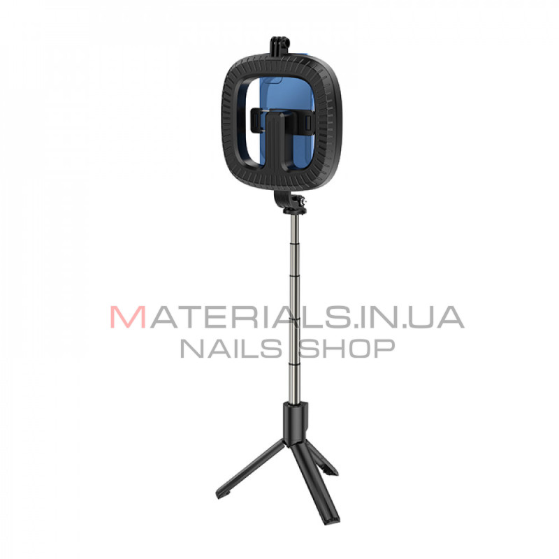 Монопод Tripod Hoco LV03 Plus, заповнювальне світло, 0,10 м — black