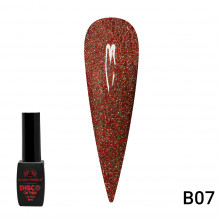Гель лак Disco Gel Polish, Global Fashion, светоотражающий, 8 мл B07