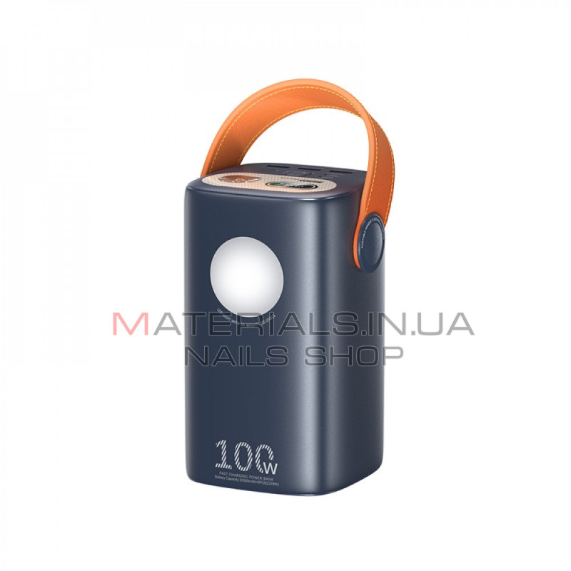 Power Bank 60000 mAh 100W+22.5W— Remax RPP-100  with light Fast charging  — Blue