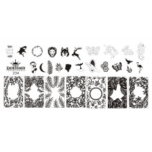 Диск для стемпінгу Designer металевий (12x6 см) №234
