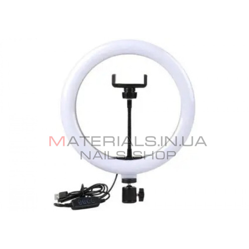 Кільцева LED-лампа LJJ-30, 30 см, 12″, 168 світлодіодів, USB