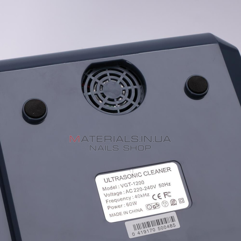 Ультразвуковий очищувач Digital Ultrasonic Cleaner VGT-1200 Ультразвуковий очищувач Digital Ultrasonic Cleaner VGT-1200
