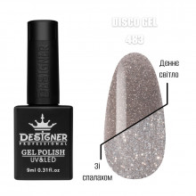 Светоотражающий гель лак Disco Gel 483 Дизайнер (9мл.)