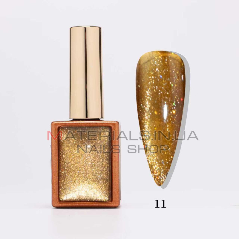 Гель лак кошачий глаз Autumn Whispers Cat Eye, 11