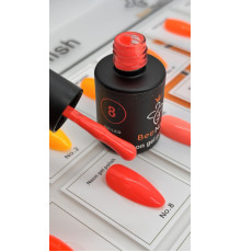 Гель-лак неоновый для ногтей Bee Nails neon gel polish, №08