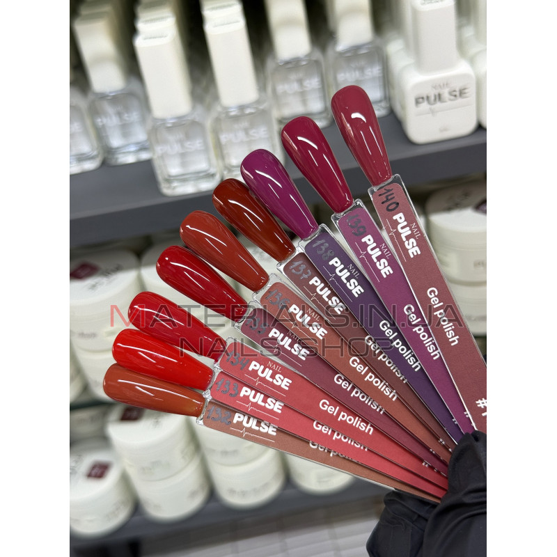 Гель-лак NAIL PULSE Gel Polish №132, 8 мл яскравий червоний