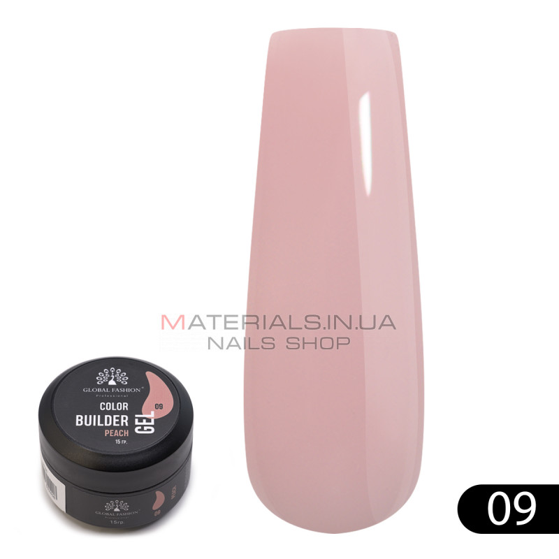 Гель для моделирования ногтей 15 гр, Color Builder Gel 09- Peach Гель для моделирования ногтей 15 гр, Color Builder Gel 09- Peach