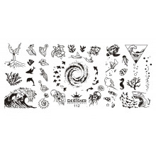 Диск для стемпінгу Designer металевий (12x6 см) №112